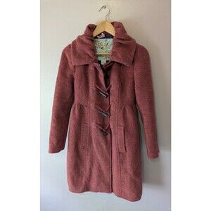 Tabitha Toggle Coat Wool Blend XS Size 2 Fisherman Aesthetic Anthropologie Red
